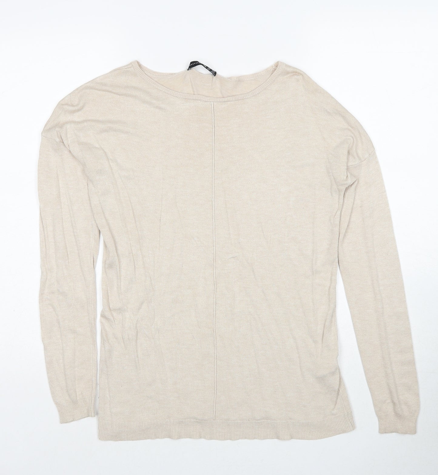 Atmosphere Womens Beige Boat Neck Viscose Pullover Jumper Size 8