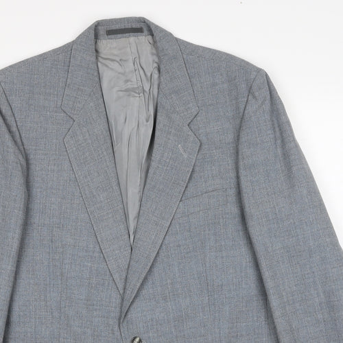 Marks and Spencer Mens Grey Polyester Jacket Suit Jacket Size M Regular