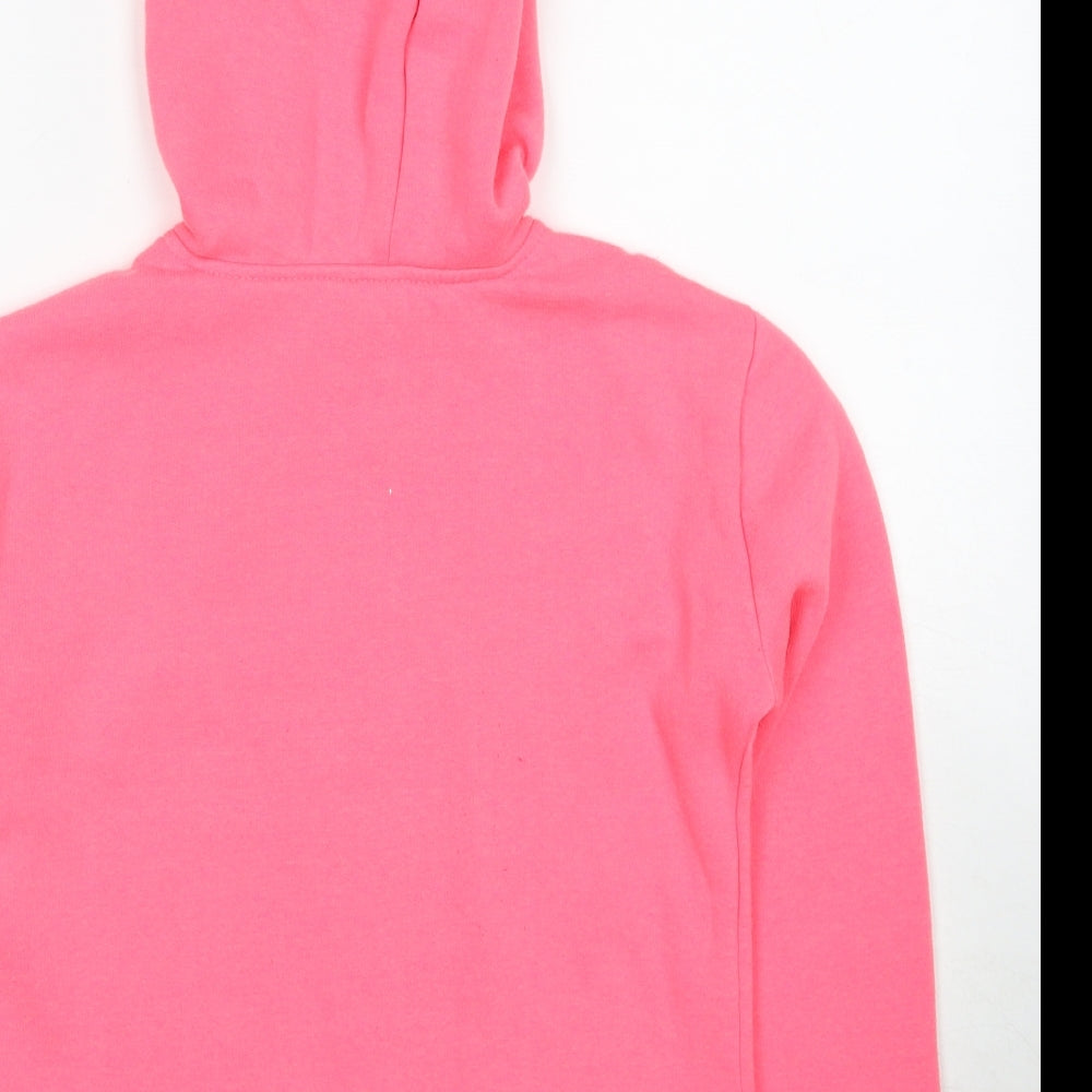 New Look Girls Pink Polyester Pullover Hoodie Size 12-13 Years Pullover - It Is What It Is