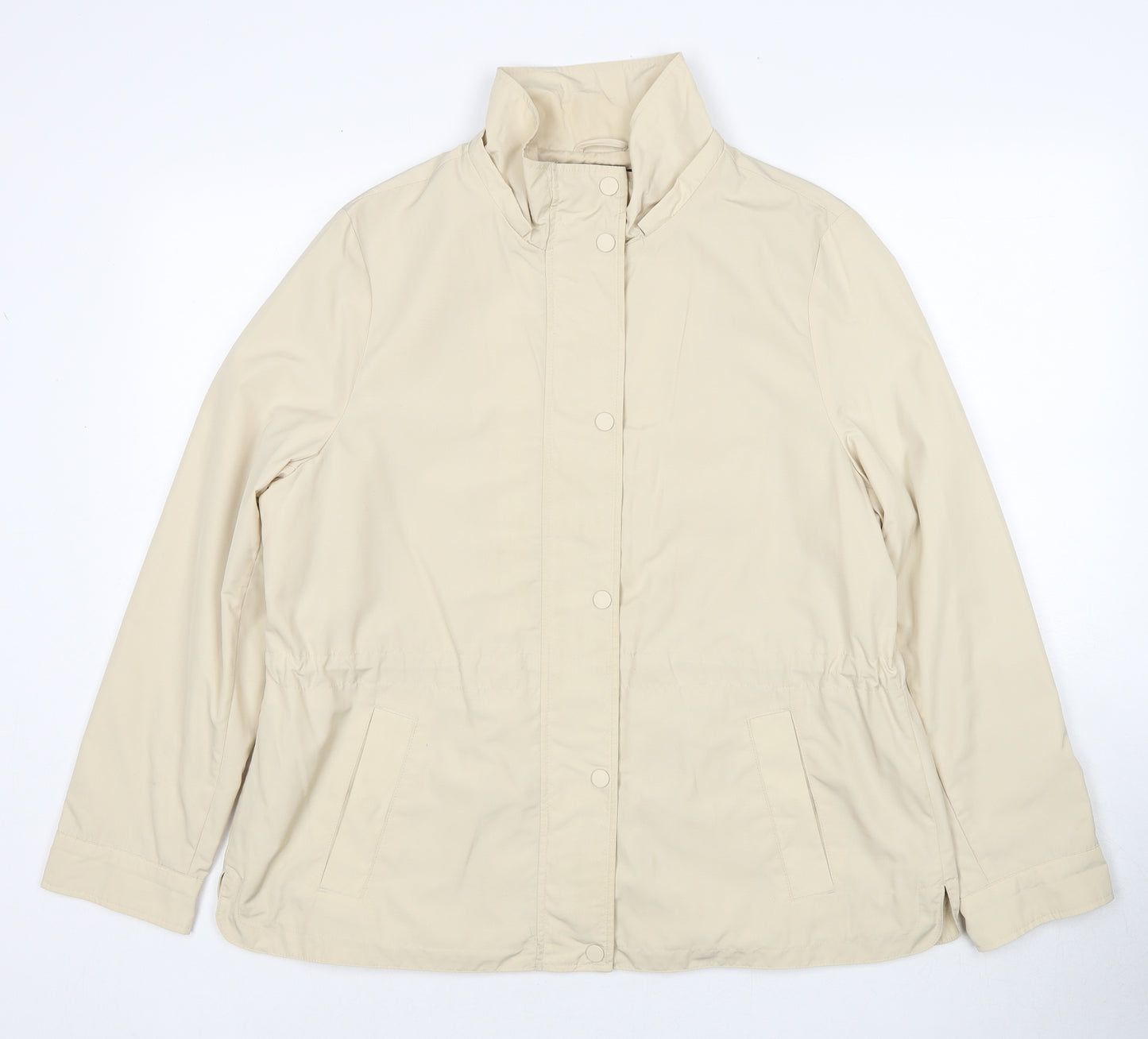 Marks and Spencer Womens Beige Jacket Size 16 Zip