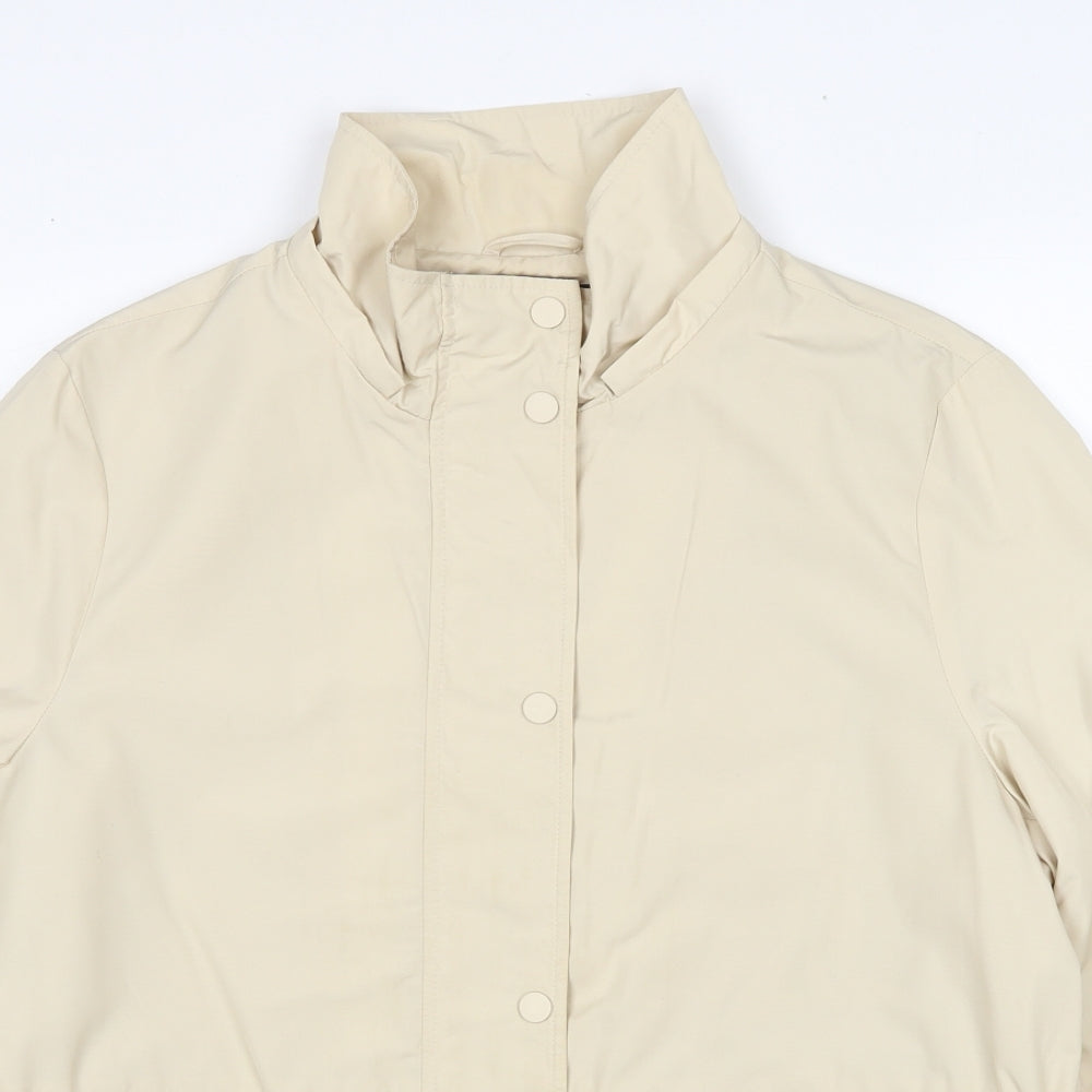 Marks and Spencer Womens Beige Jacket Size 16 Zip