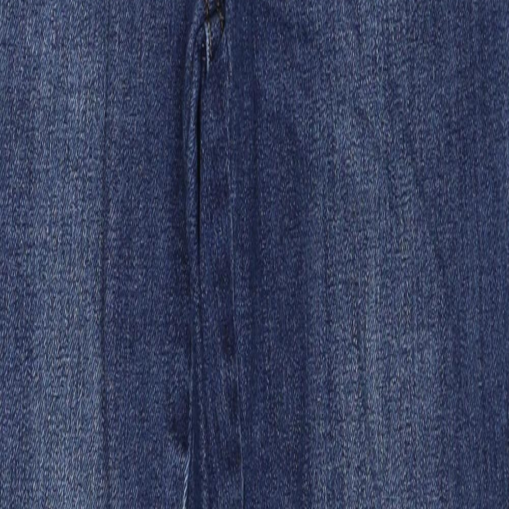 NEXT Womens Blue Cotton Skinny Jeans Size 8 Slim Zip
