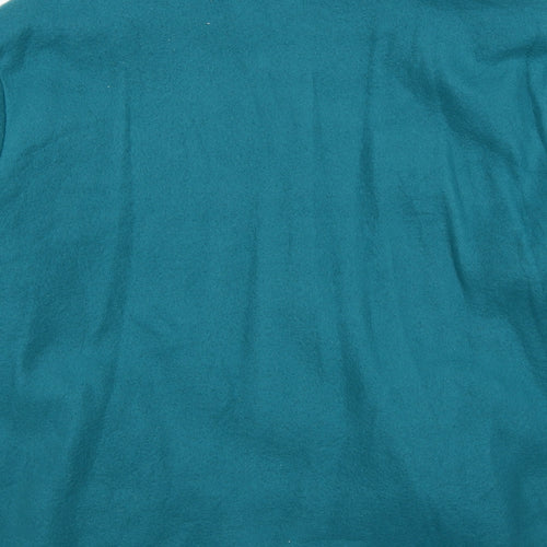 Anne de Lancey Womens Blue Polyester Full Zip Sweatshirt Size L Zip