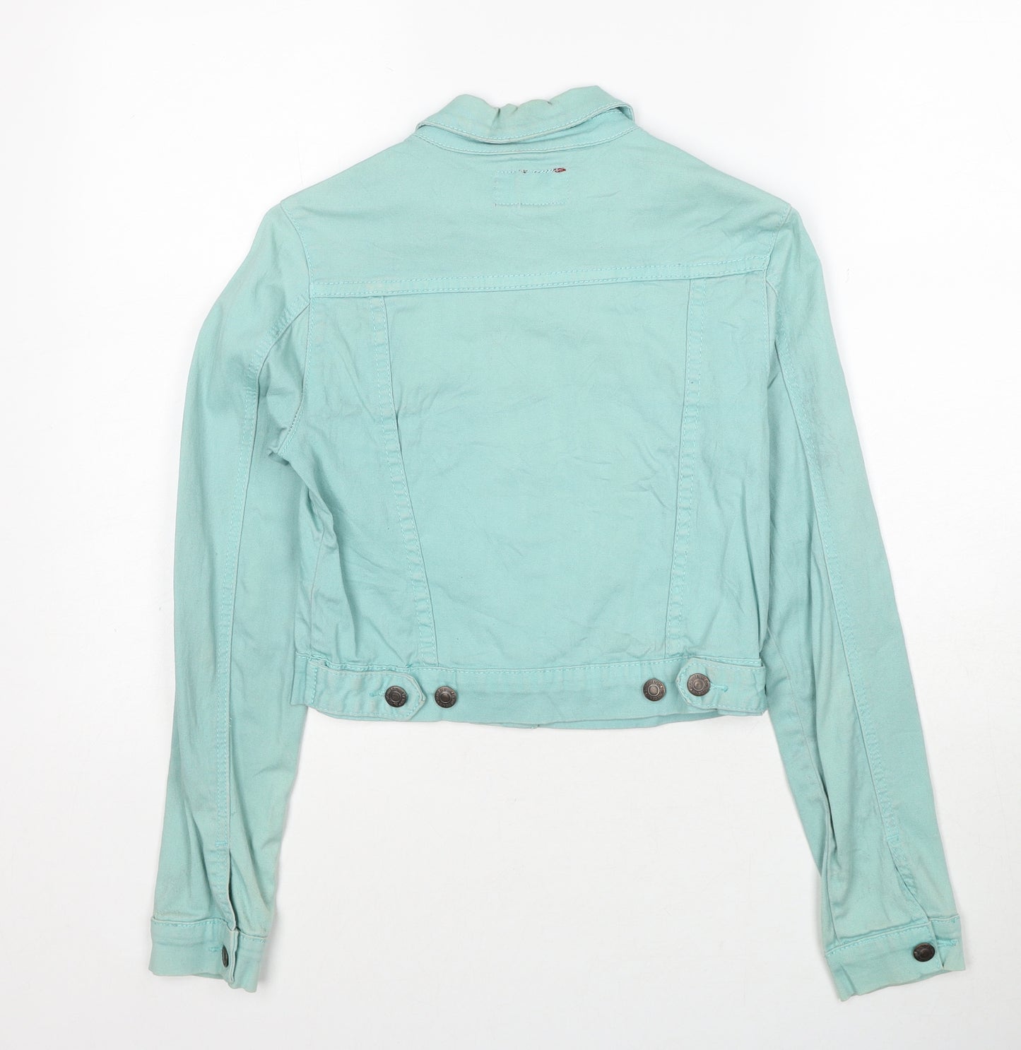 Blinq Womens Blue Jacket Size 10 Button