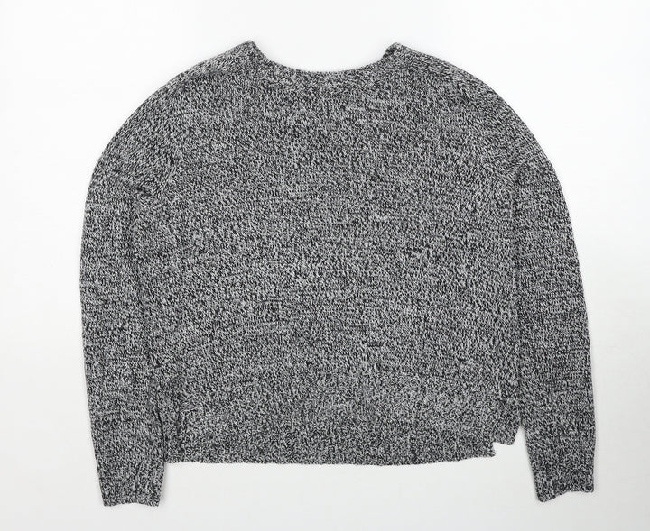 H&M Womens Black Round Neck Acrylic Pullover Jumper Size S