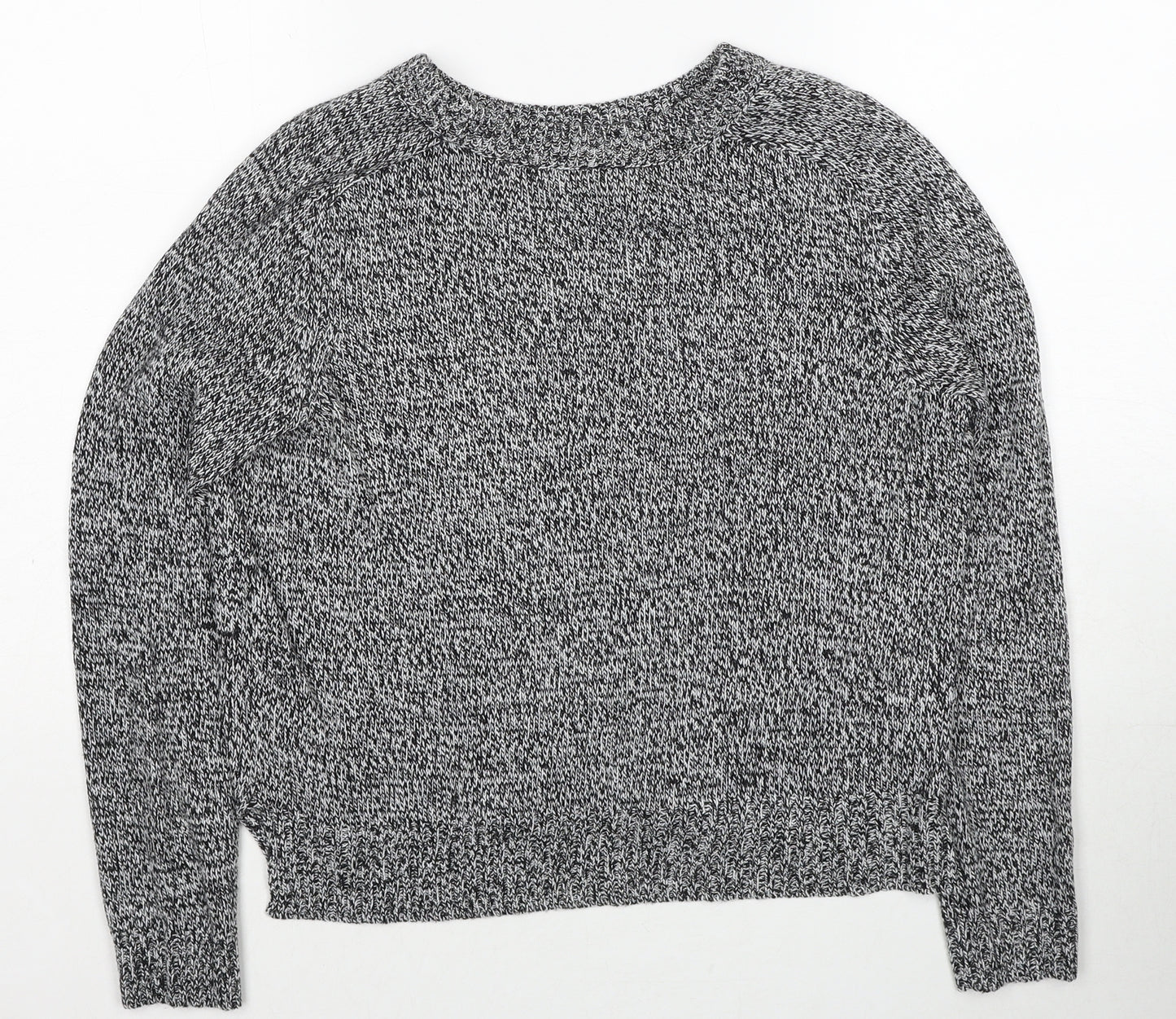 H&M Womens Black Round Neck Acrylic Pullover Jumper Size S