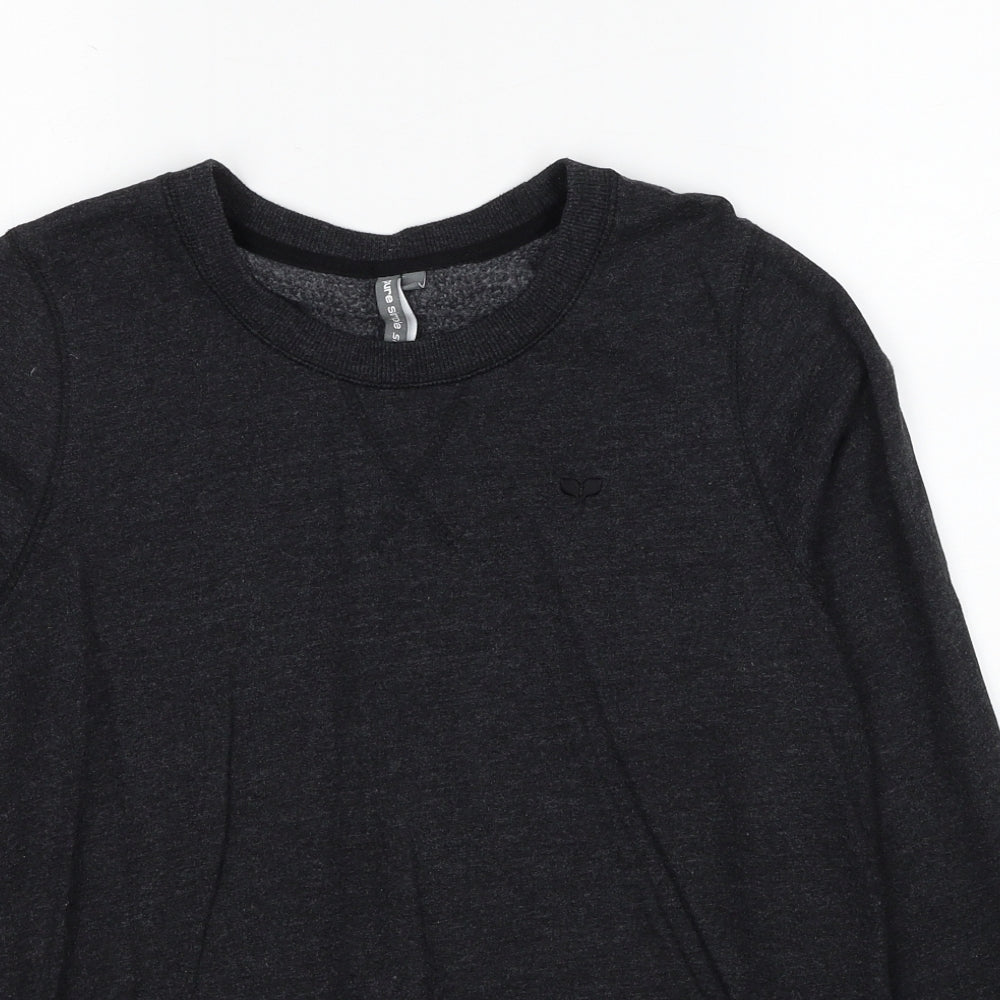 Pure Simple Sport Womens Grey Cotton Pullover Sweatshirt Size 8 Pullover