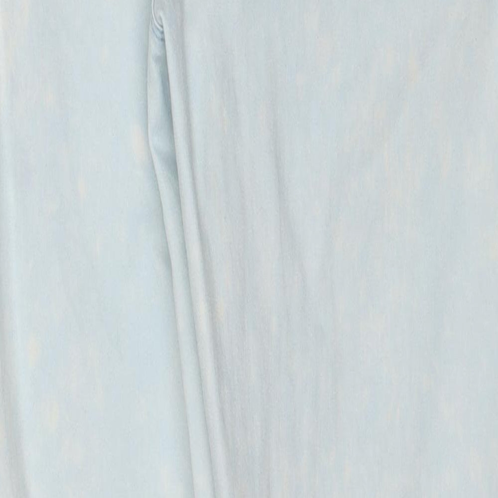 Denim & Co. Womens Blue Cotton Straight Jeans Size 18 Regular Zip