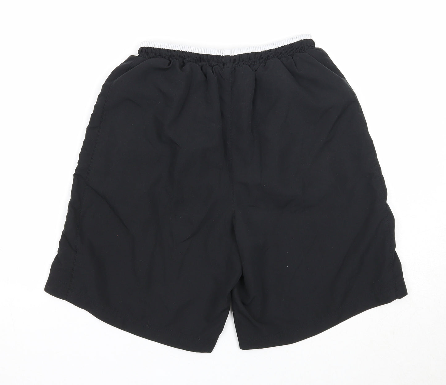 Slazenger Boys Black Polyester Sweat Shorts Size 13 Years Regular Drawstring