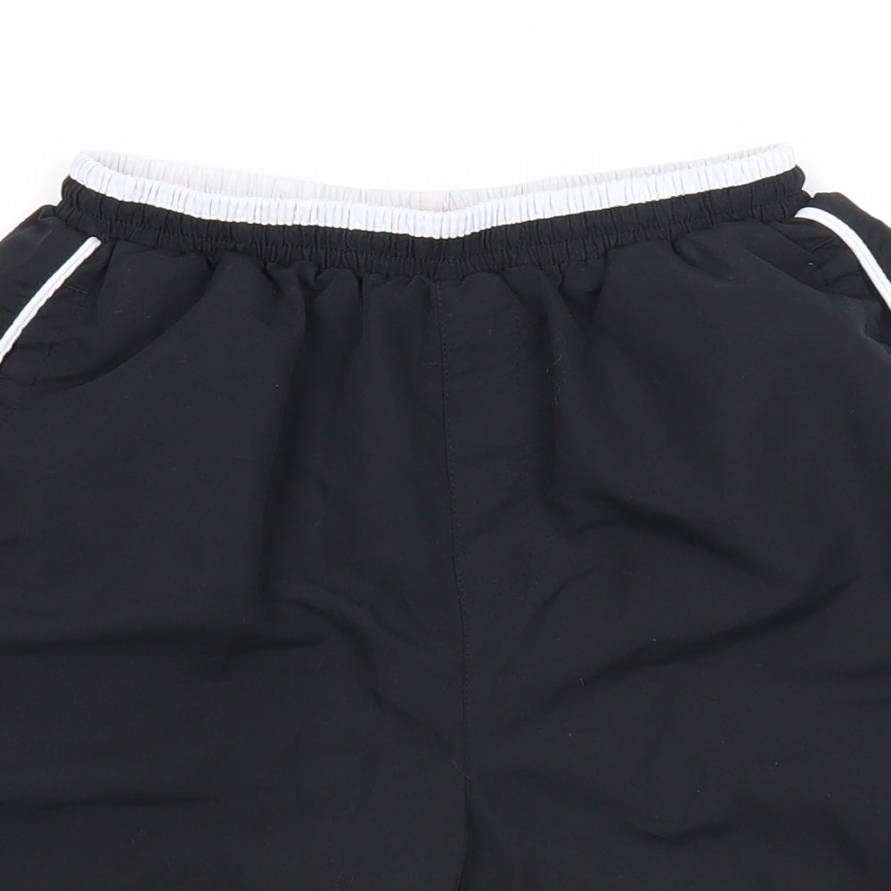 Slazenger Boys Black Polyester Sweat Shorts Size 13 Years Regular Drawstring