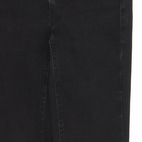 Street One Womens Black Cotton Straight Jeans Size 25 in Regular Zip