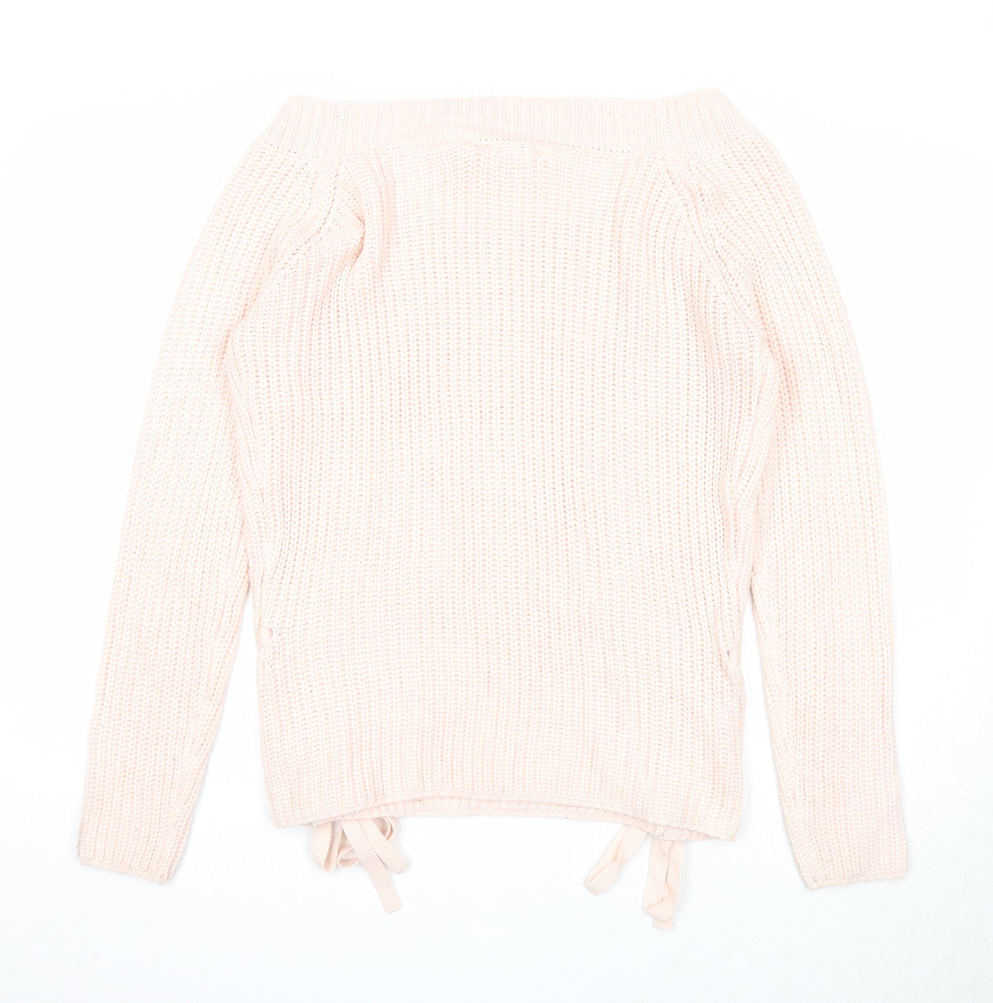 Atmosphere Womens Pink Boat Neck Acrylic Pullover Jumper Size 14