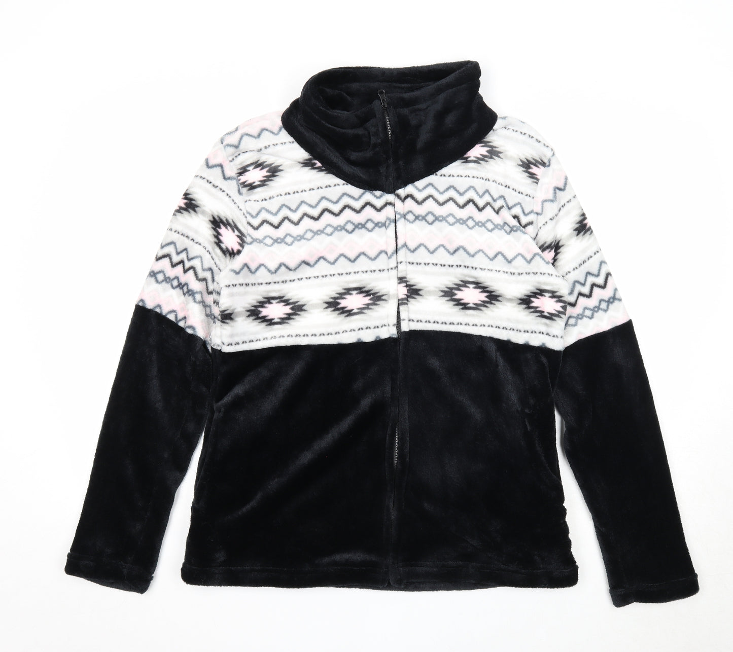 Trail Chest Womens Multicoloured Geometric Jacket Size L Lace Up