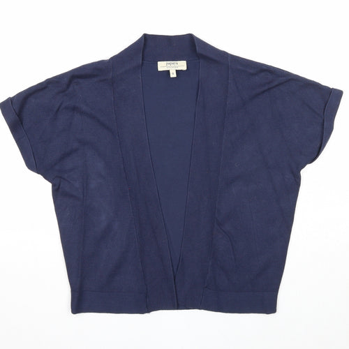 Papaya Womens Blue V-Neck Viscose Cardigan Jumper Size 8