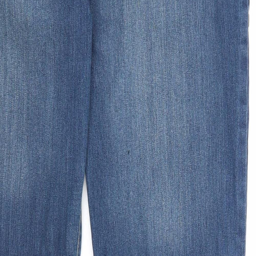 Janina Womens Blue Cotton Skinny Jeans Size 8 Regular Zip