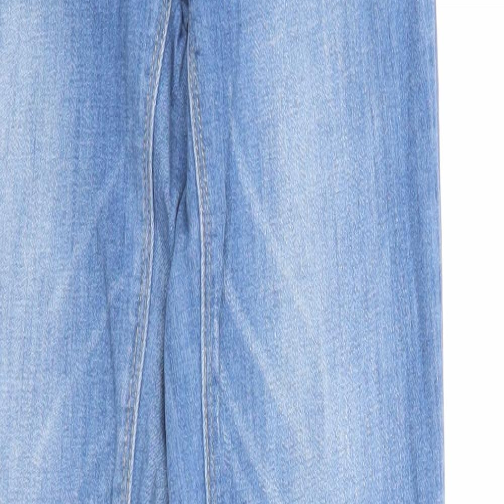 TALLY WEiJL Womens Blue Cotton Skinny Jeans Size 4 Regular Zip - Waist 20 inches