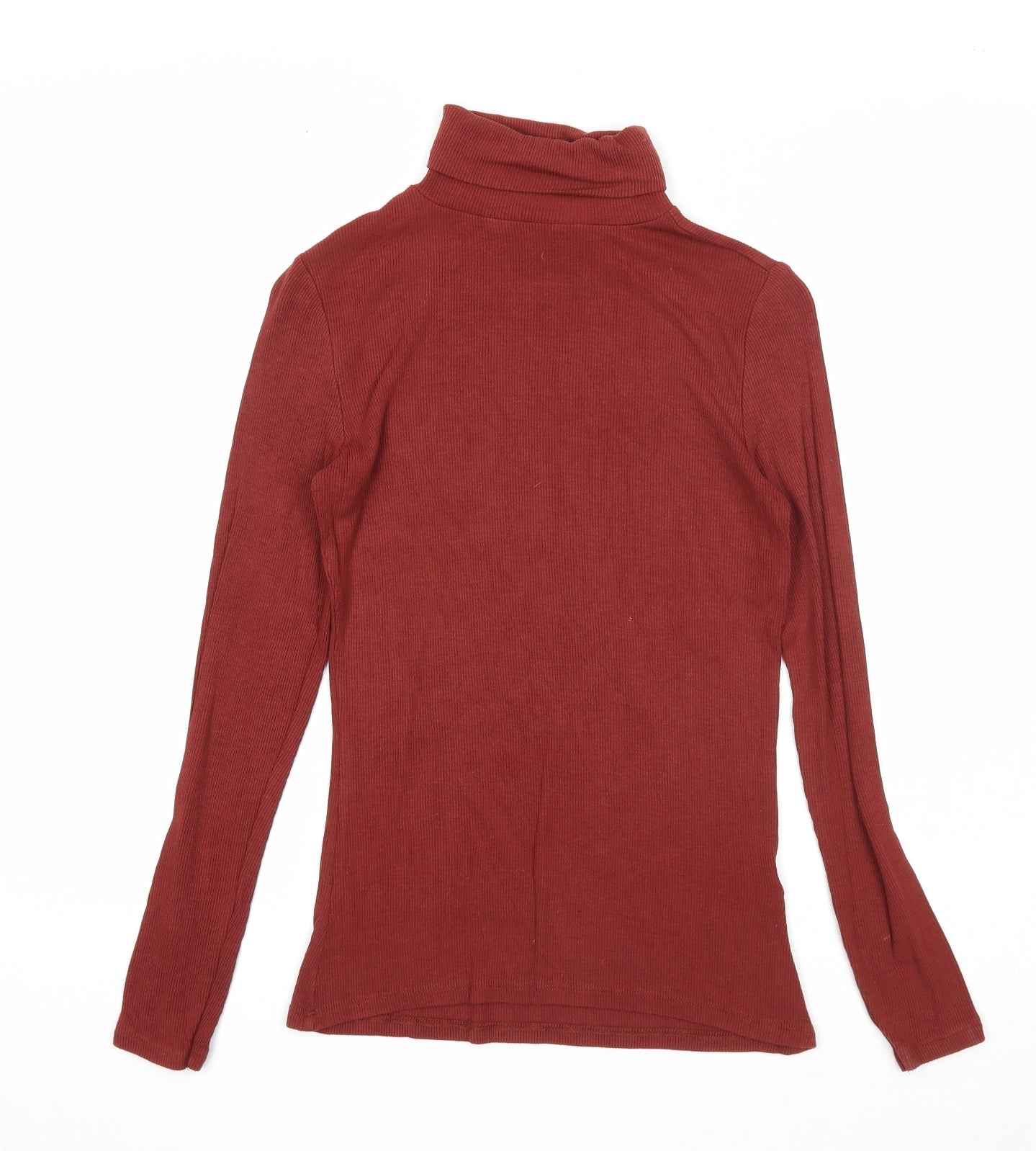 Atmosphere Womens Brown Mock Neck Viscose Pullover Jumper Size 10