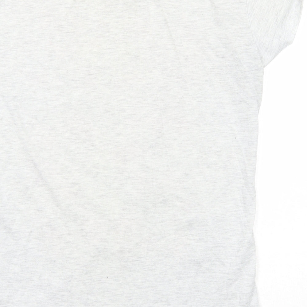 George Womens Grey Polyester Basic T-Shirt Size 12 Round Neck - Love 23