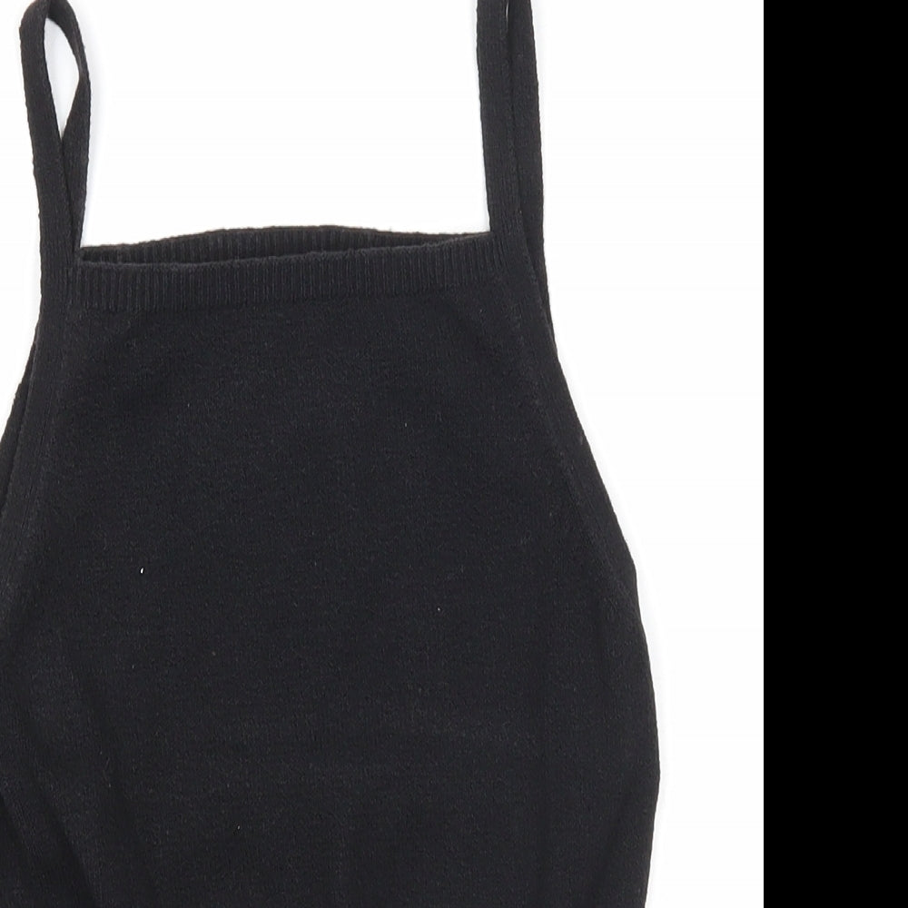 Gap Girls Black Acrylic Basic Tank Size 12-13 Years Scoop Neck Pullover