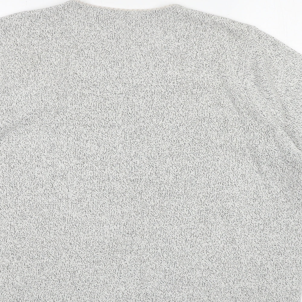 Berkertex Womens Grey Round Neck Acrylic Pullover Jumper Size 16