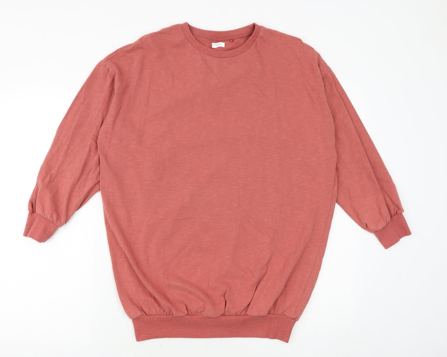 NEXT Girls Pink 100% Cotton Pullover Sweatshirt Size 14 Years Pullover