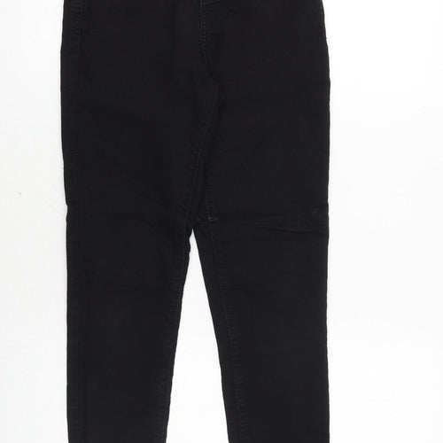 Denim & Co. Womens Black Cotton Skinny Jeans Size 10 Regular Zip