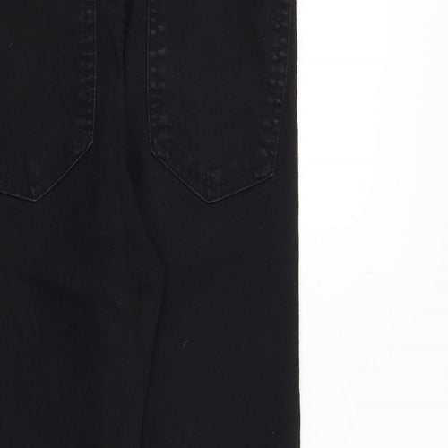 Denim & Co. Womens Black Cotton Skinny Jeans Size 10 Regular Zip
