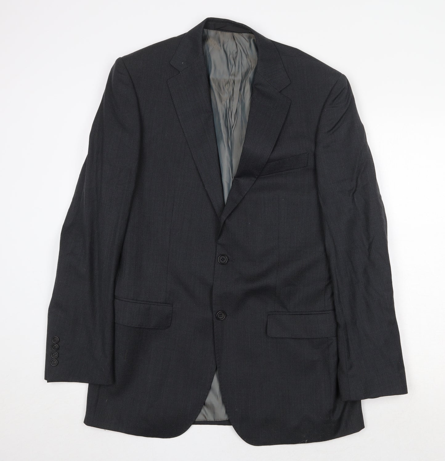 Marks and Spencer Mens Grey Wool Jacket Suit Jacket Size 40 Regular