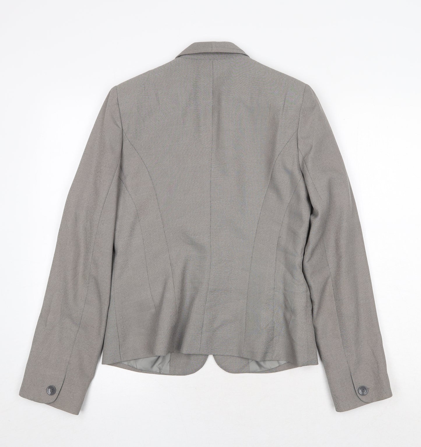 Atmosphere Womens Grey Jacket Blazer Size 12 Button