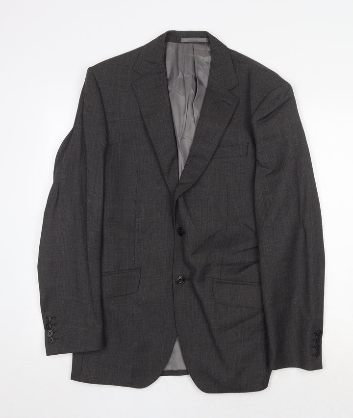 Marks and Spencer Mens Grey Wool Jacket Suit Jacket Size 38 Regular