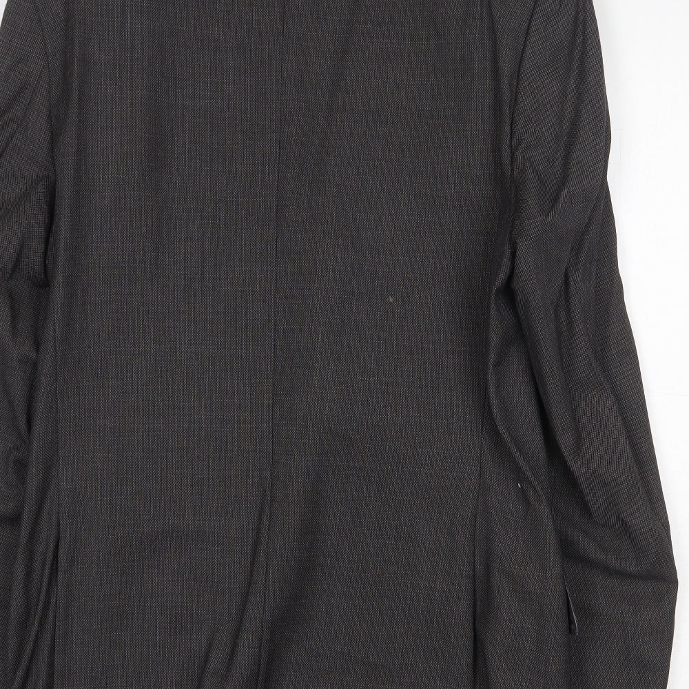 Marks and Spencer Mens Grey Wool Jacket Suit Jacket Size 38 Regular