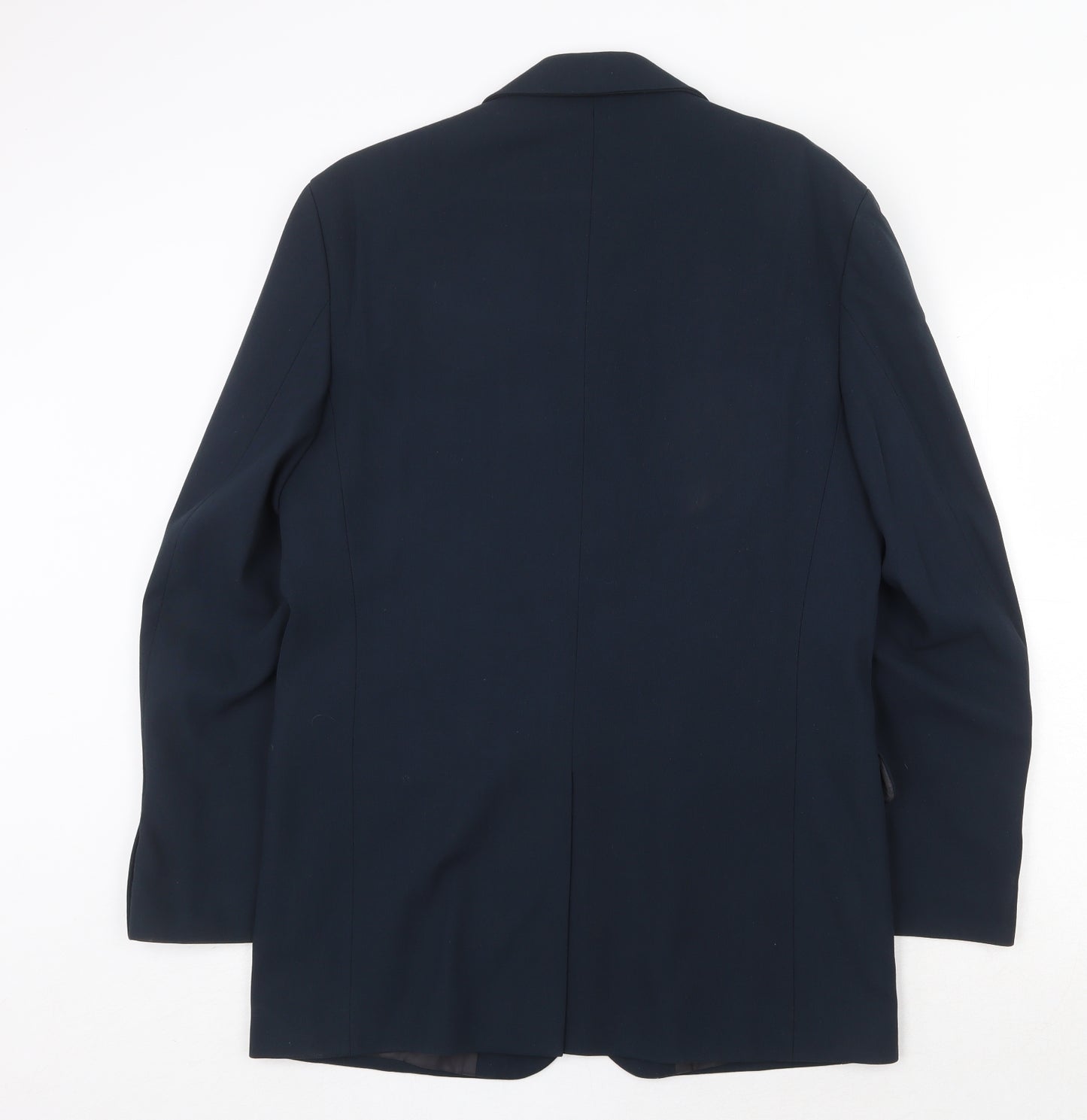 Equity Mens Blue Polyester Jacket Suit Jacket Size 38 Regular