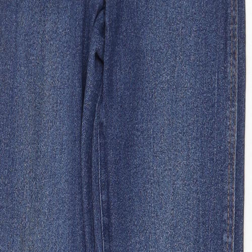 Peacocks Womens Blue Cotton Skinny Jeans Size 8 Regular Zip