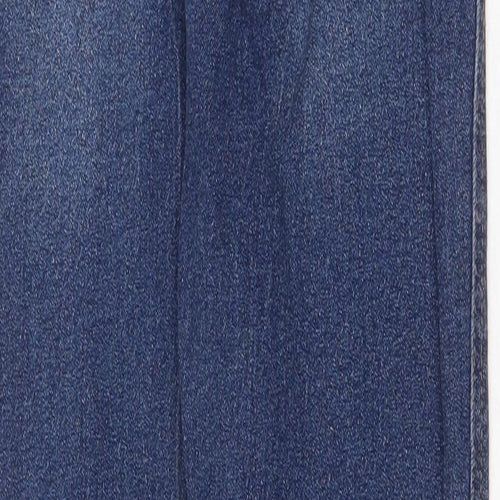 Peacocks Womens Blue Cotton Skinny Jeans Size 8 Regular Zip