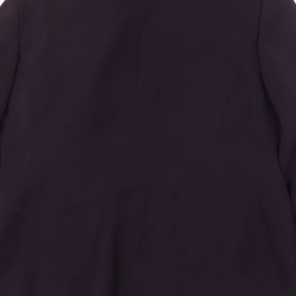 BHS Womens Purple Jacket Blazer Size 14 Button