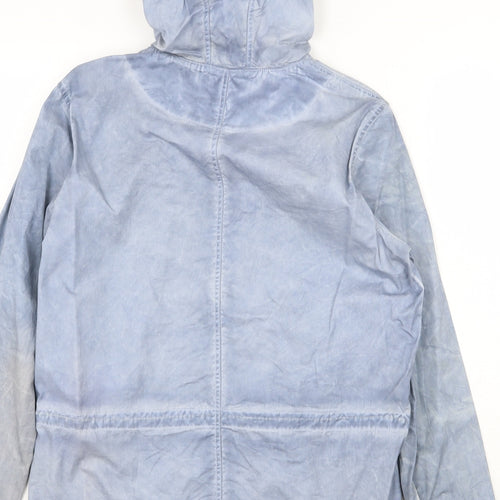 Polorage Womens Blue Geometric Jacket Size S Zip
