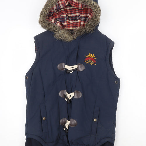USPA Womens Blue Gilet Jacket Size M Zip