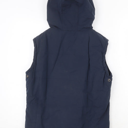 USPA Womens Blue Gilet Jacket Size M Zip