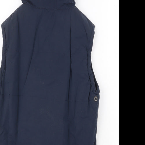 USPA Womens Blue Gilet Jacket Size M Zip
