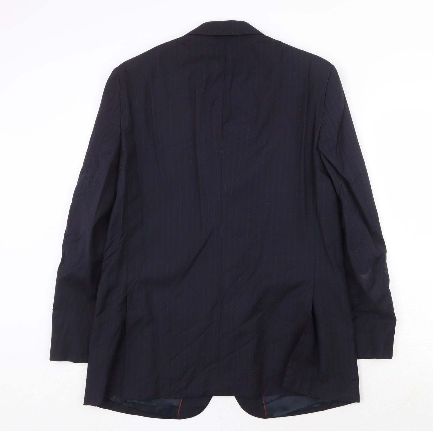 Brook Taverner Mens Blue Polyester Jacket Suit Jacket Size 38 Regular