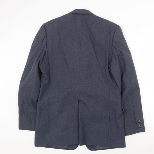 Peter Ranee's Mens Blue Wool Jacket Suit Jacket Size 42 Regular