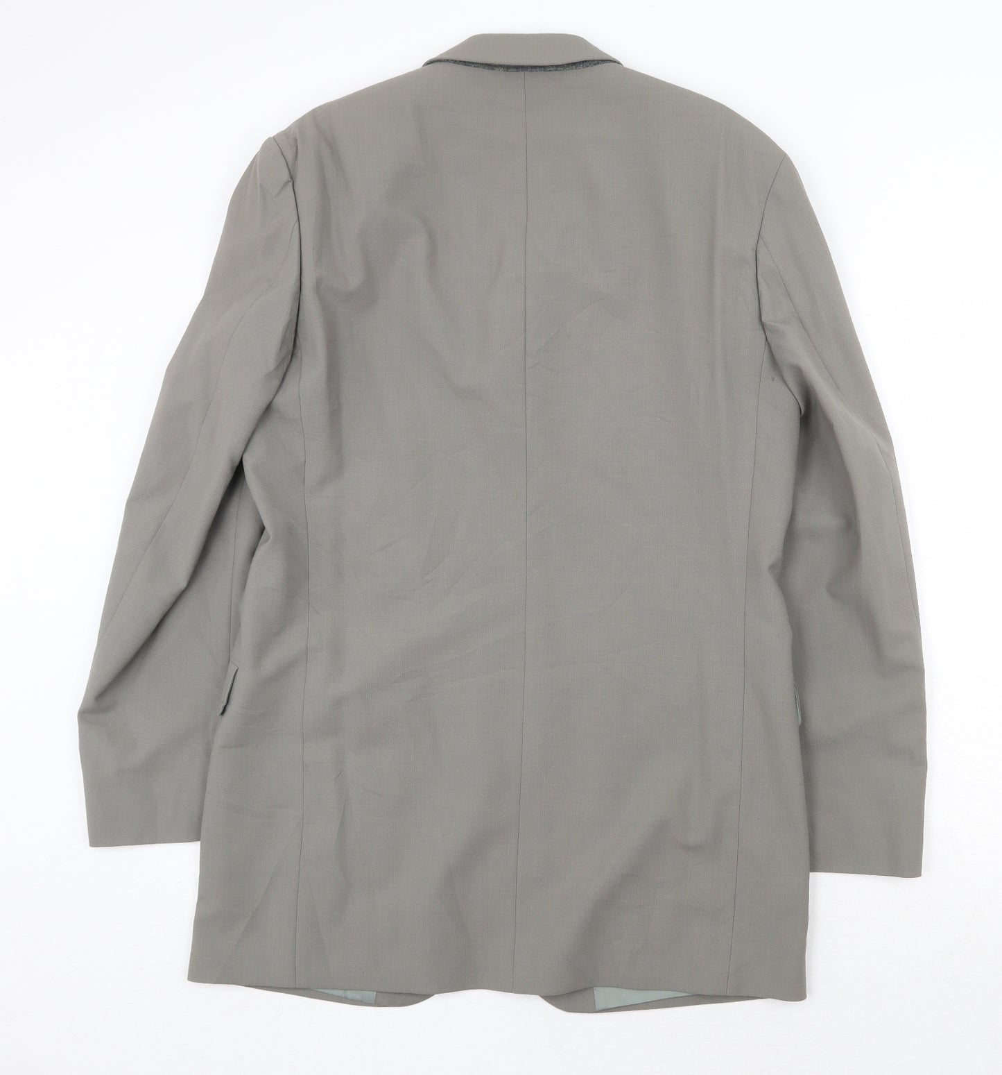 Marks and Spencer Mens Grey Polyester Jacket Suit Jacket Size 38 Regular