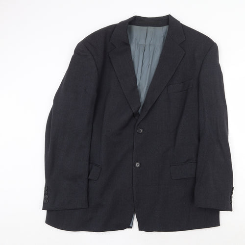 Marks and Spencer Mens Blue Wool Jacket Suit Jacket Size 44 Regular