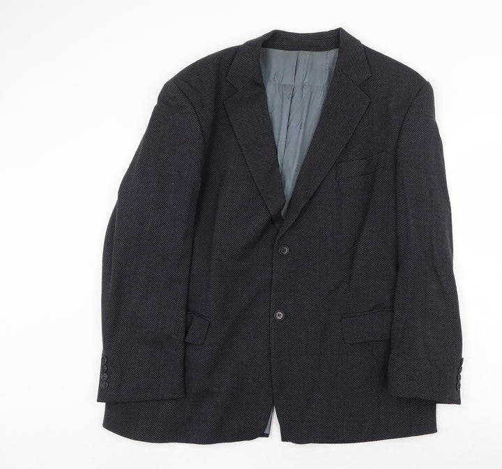 Marks and Spencer Mens Blue Wool Jacket Suit Jacket Size 44 Regular