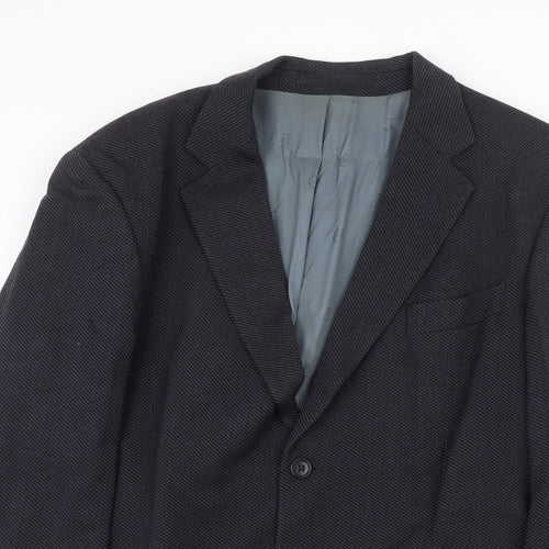 Marks and Spencer Mens Blue Wool Jacket Suit Jacket Size 44 Regular