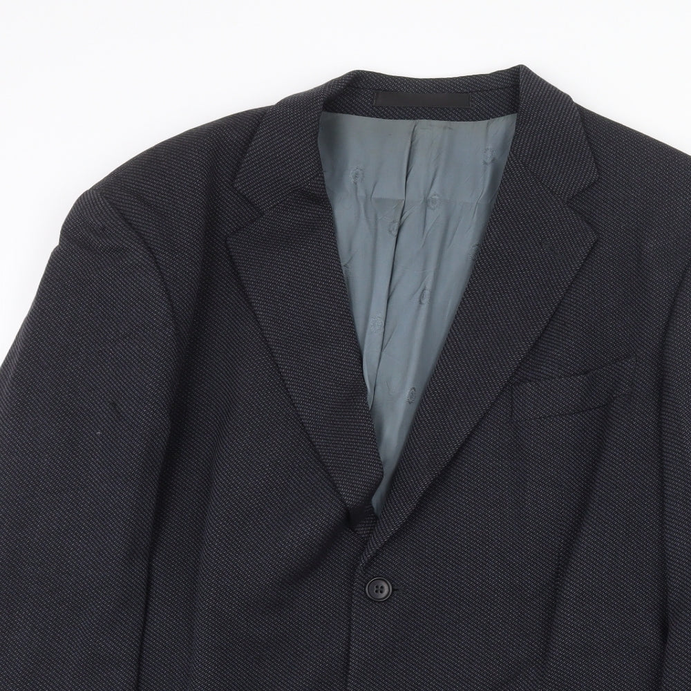 Marks and Spencer Mens Blue Wool Jacket Suit Jacket Size 44 Regular