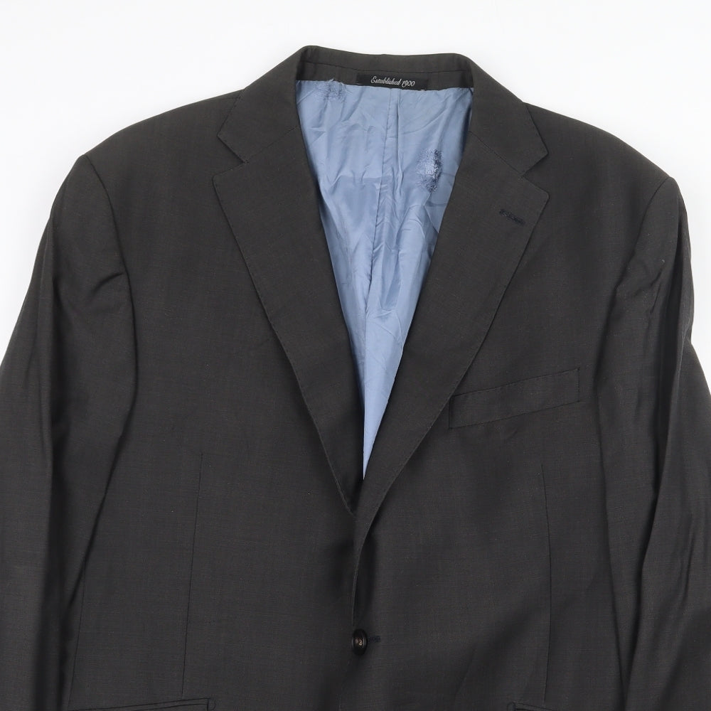 Austin Reed Mens Grey Wool Jacket Suit Jacket Size 48 Regular