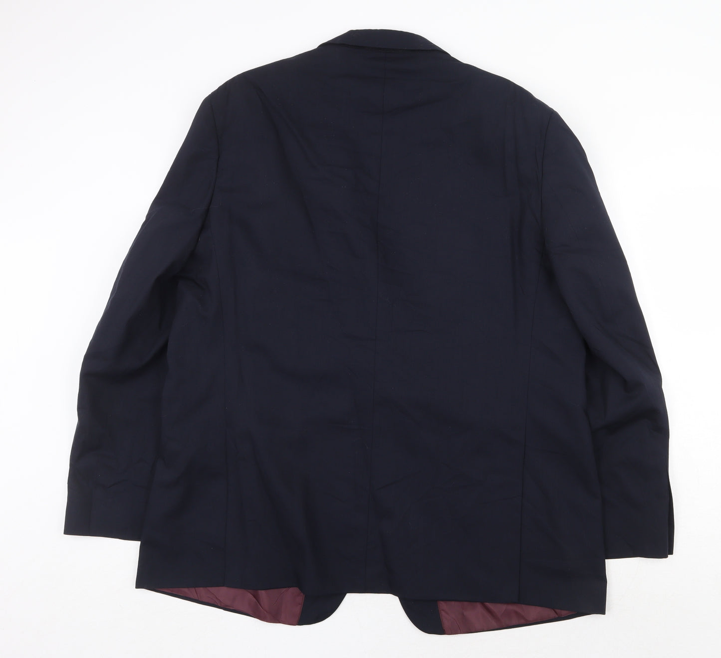 Marks and Spencer Mens Blue Wool Jacket Suit Jacket Size 48 Regular