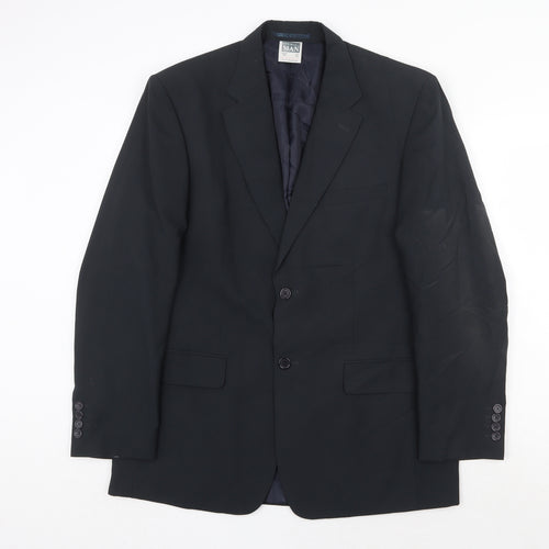Premier Man Mens Grey Polyester Jacket Suit Jacket Size 40 Regular
