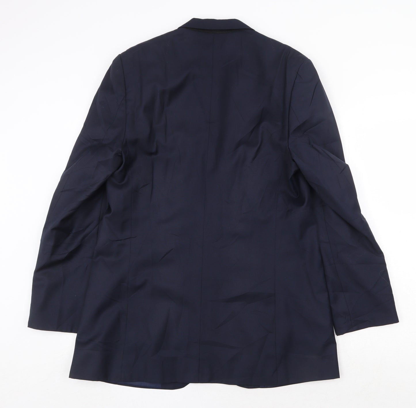 Preworn Mens Blue Wool Jacket Suit Jacket Size 42 Regular
